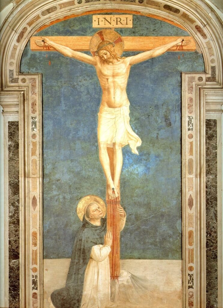 Christ on the Cross Adored by St. Dominic
