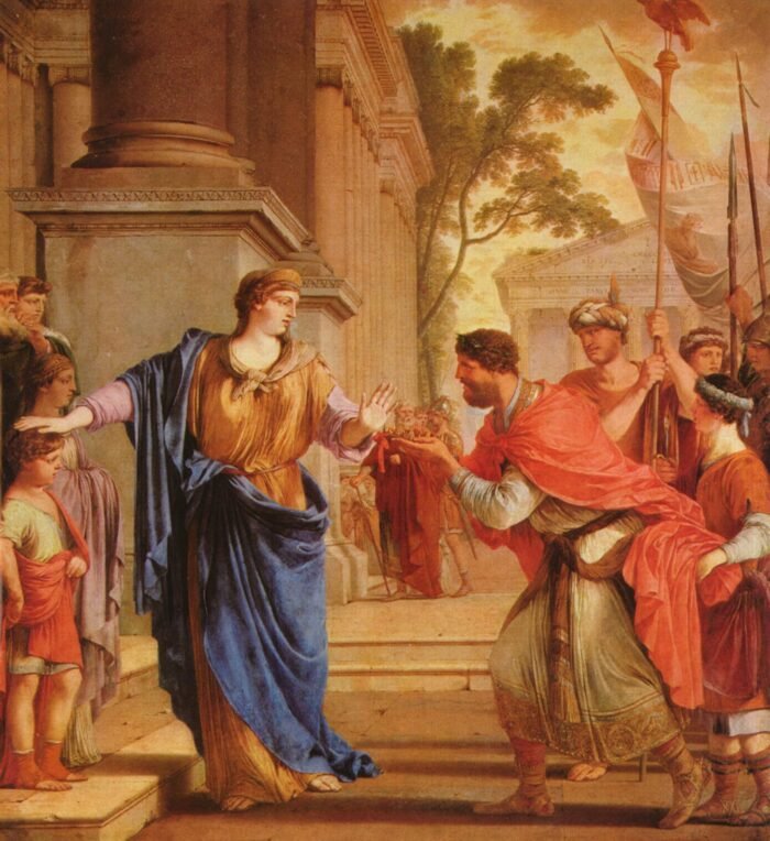 Cornelia weist die Krone der Ptolemaer zuruck