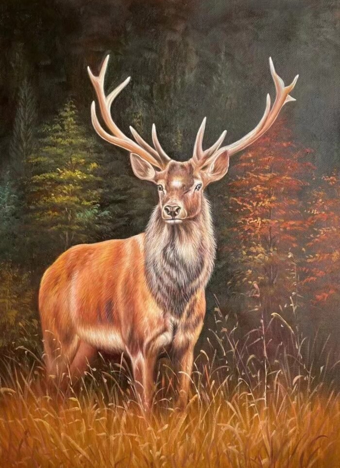 Feng Shui Deer Art