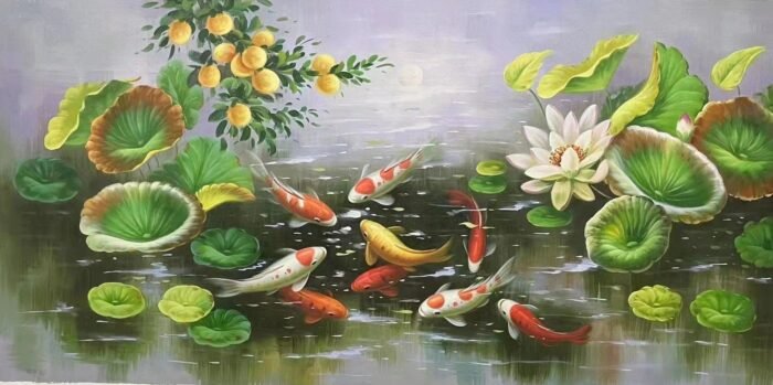 Feng Shui Koi Fish painting