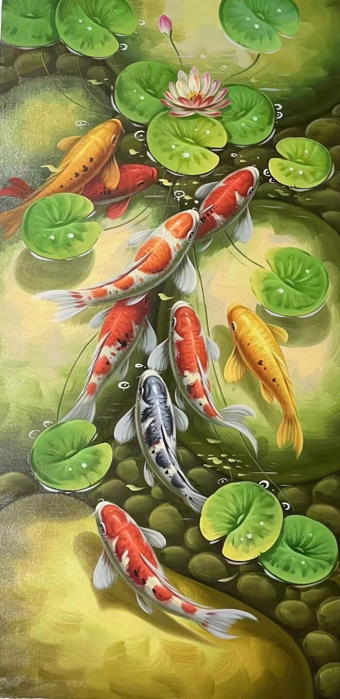 Koi Fish painting for Living Room