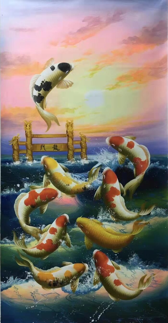 Carp leaping over the dragon gate