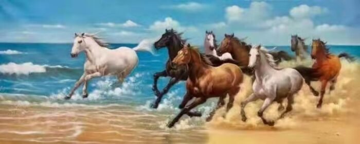 Feng Shui Horse Painting for Living Room