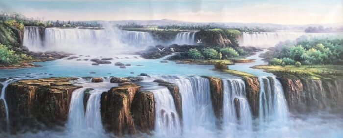 Feng Shui Waterfall Artwork