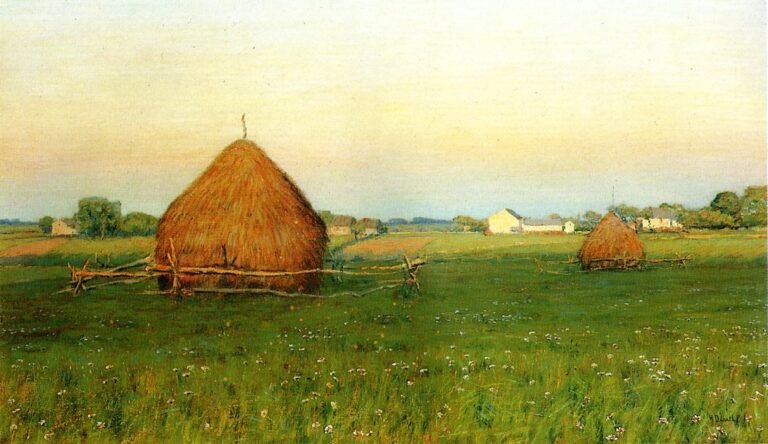 Landscape with Haystacks
