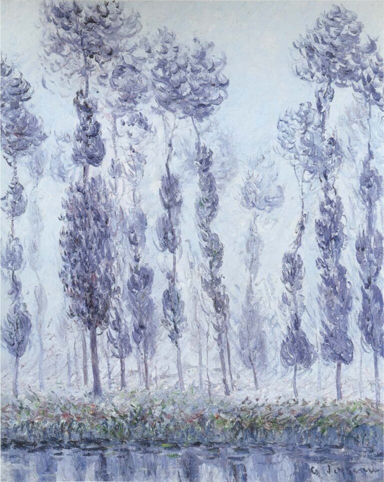 Poplars by the Eure River