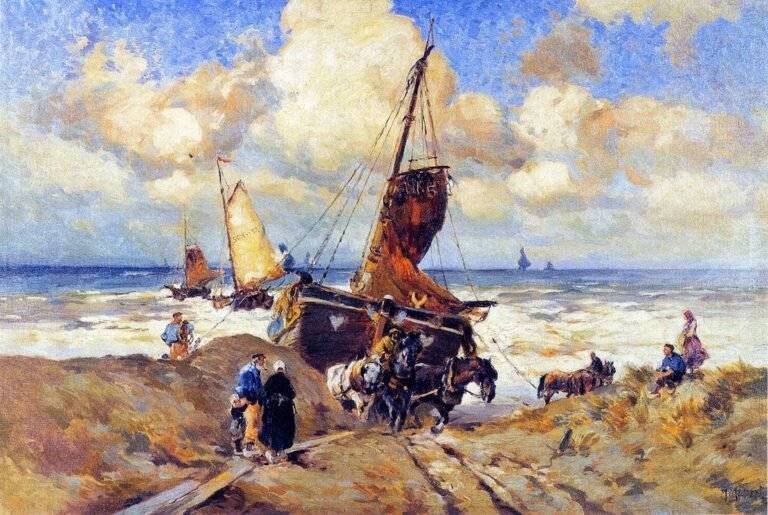 Pulling a Boat to Shore