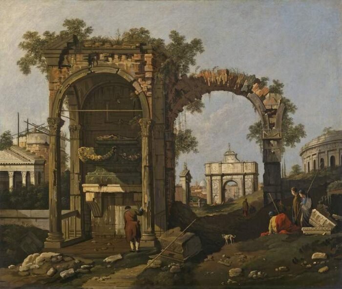 Ruins with figures 1
