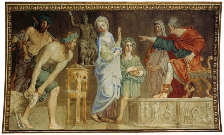 St Cecilia before the Judge