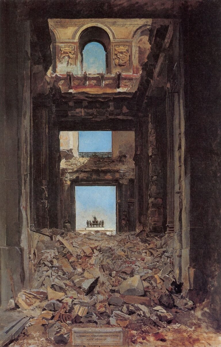 The Ruins of the Tuileries Palace after the Commune of 1871