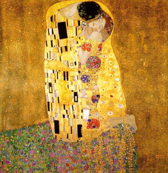 The kiss painting by Gustav Klimt